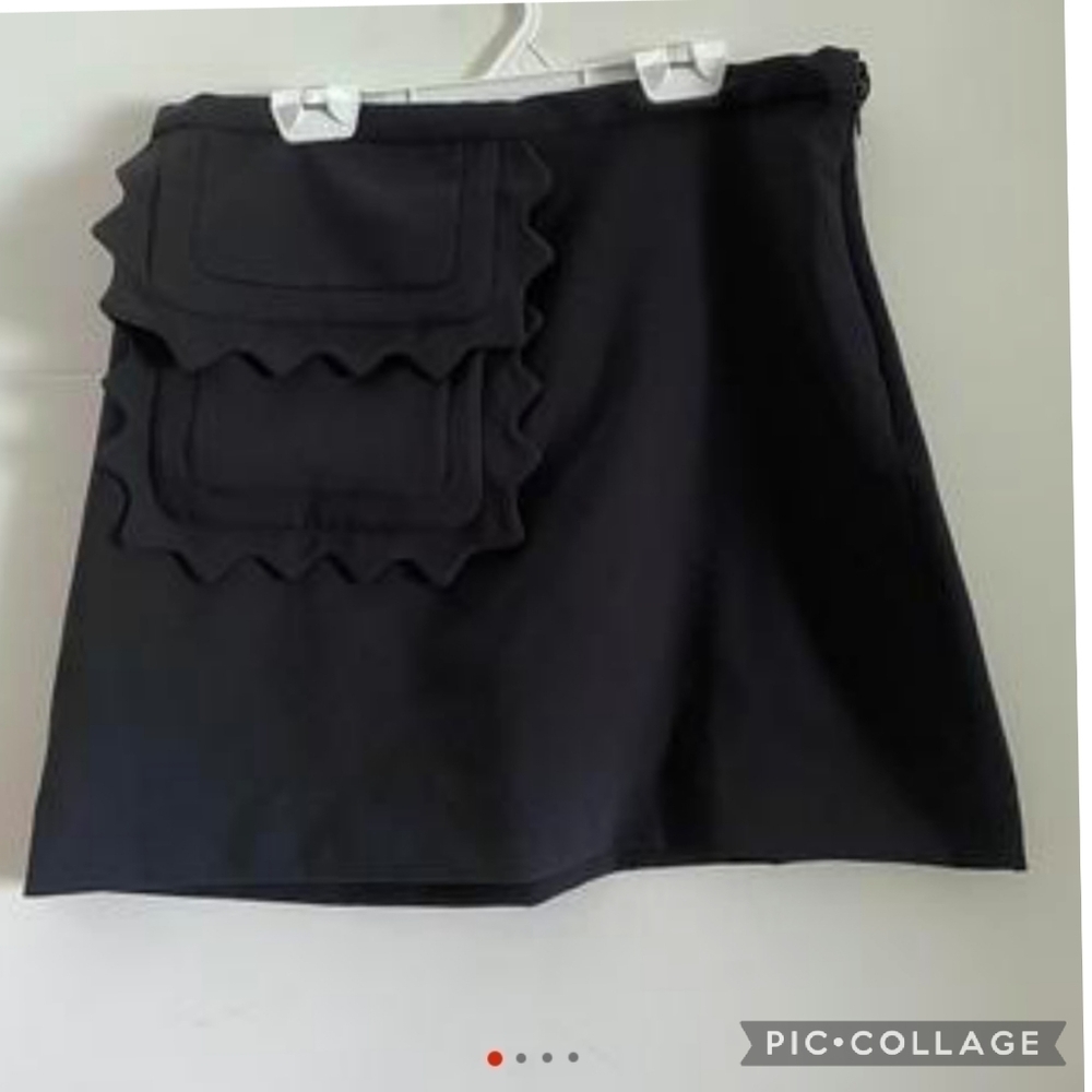 VICTORIA Beckham's Black Pockets Skirt.27 - Picture 3 of 3